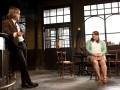 Johnny Flynn (Mooney) and Bronwyn James (Shirley) in Hangmen by Martin McDonagh directed by Matthew Dunster Credit Simon Annand