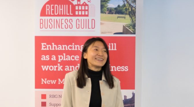 Sumi Wang speaks at Redhill Business Guild breakfast meeting